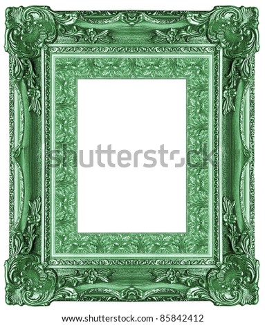 a picture  frame on a white