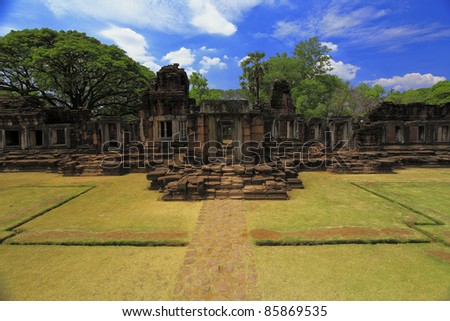 Ancient Temple in Nakhon Ratchasima , The Phimai historical park , Thailand 