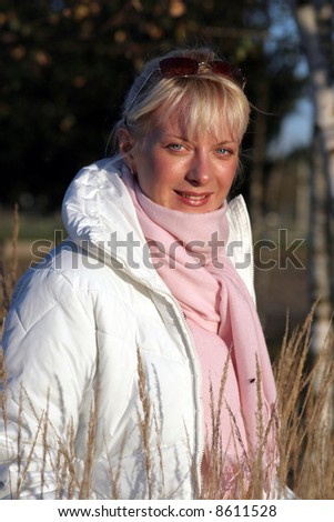  blond girl in the park