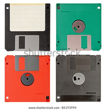 four floppy discs
