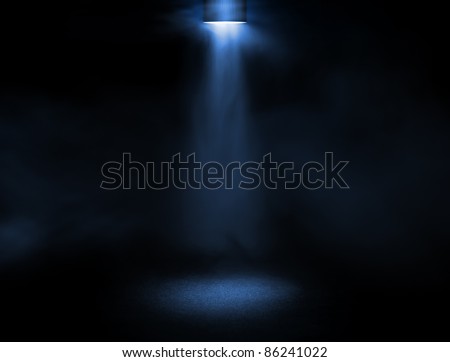 Light beam at the stage