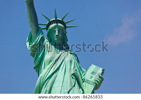 Statue of Liberty, one of the most recognizable landmarks of New York
