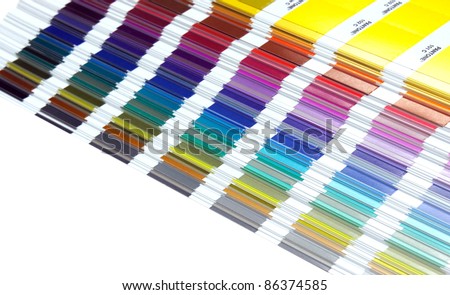 Pantone sample colors catalogue background