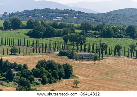 Landscape from Amelia (Terni, Umbria, Italy)