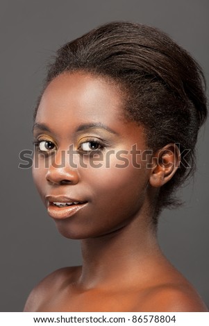 glamour portrait young black girl