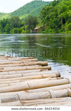 raft on the river