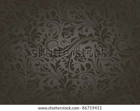 Repeating texture with floral elements for wallpaper, wrapping paper, decoration or underlying background.