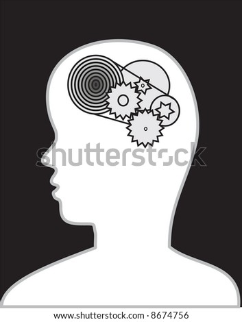 Illustration of human’s brain.