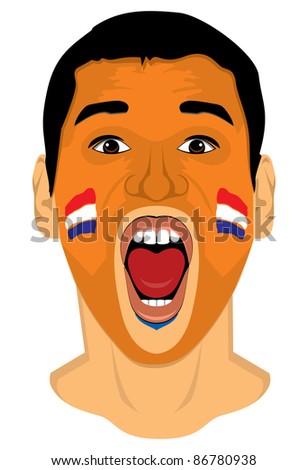 Netherlands fan face