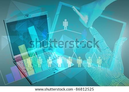 business abstract blue background.