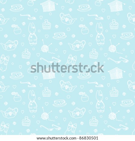 Seamless pastime things; pattern. Seamless pattern can be used for wallpaper, pattern fills, web page background, surface textures.