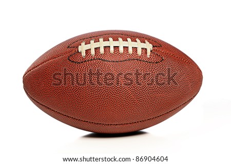 American Football isolated on a white background Royalty-Free Stock Photo #86904604