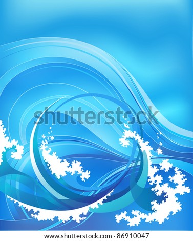 abstract background with sea waves