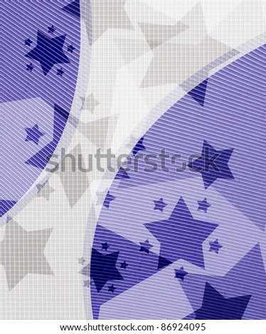 violet star recycled paper craft stick on background