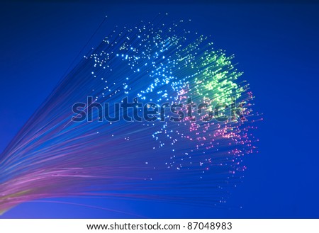 fiber optical picture with details and light effects