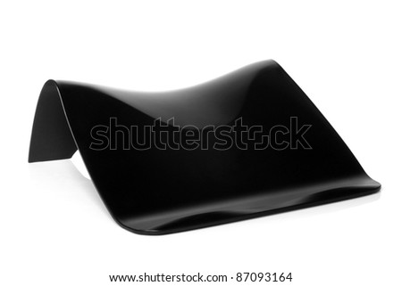 Laptop stand on a white background