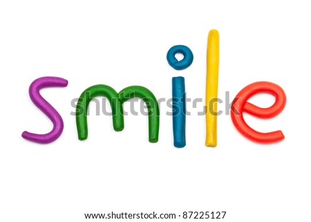 Smile plasticine figures