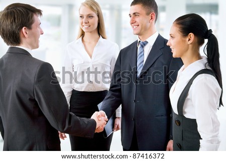 Image of business partners making an agreement