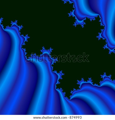 Abstraction blue & black background.   Decoration for CD of a disk, video, album and other.