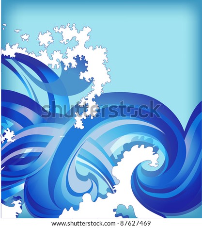 abstract background with sea waves