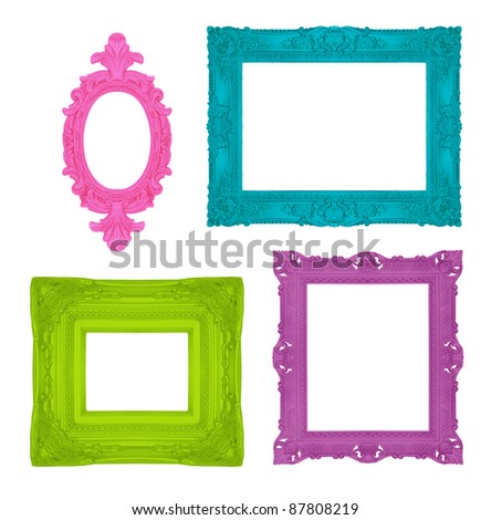 Set of beautiful ornamental frames, similar available in my portfolio