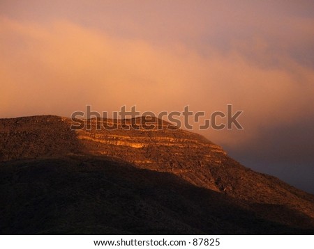 This is a wonderful picture of the red bluffs over Alamogordo,NM