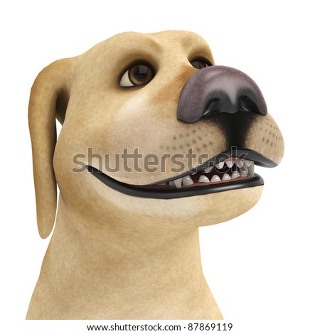 dog cartoon portrait