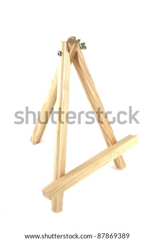 Painter easel on a white background.
