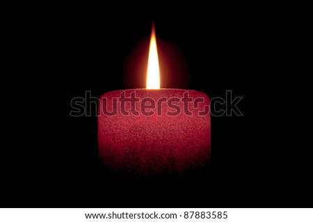 Candle Light With Black Background
