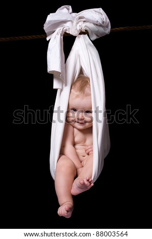 little baby in the bundle Royalty-Free Stock Photo #88003564