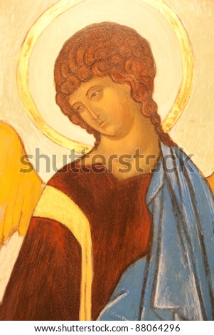photo of orthodox holy painting called icon Royalty-Free Stock Photo #88064296