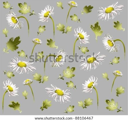 Seamless background from a flowers ornament, fashionable modern wallpaper or textile