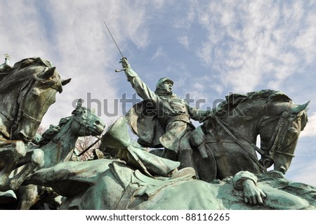 Civil War Soldier Statue in Washington DC Royalty-Free Stock Photo #88116265