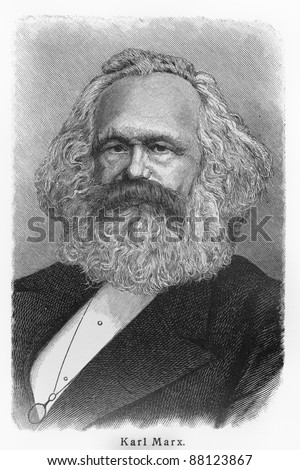 Karl Heinrich Marx -  Picture from Meyers Lexicon books written in German language. Collection of 21 volumes published  between 1905 and 1909.