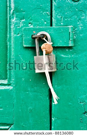Green door locked