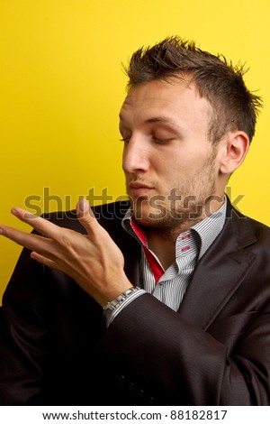 photo of a young businessman