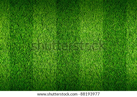 Not natural football green grass