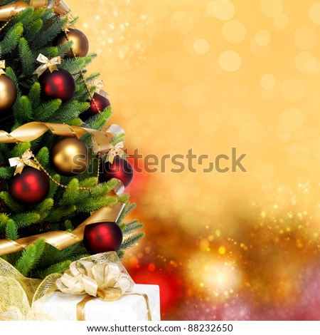 Decorated Christmas tree