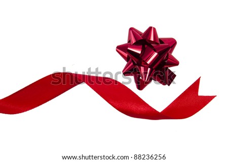 ribbon and tie for Christmas gifts