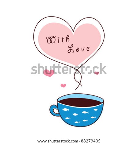 coffee tag with love