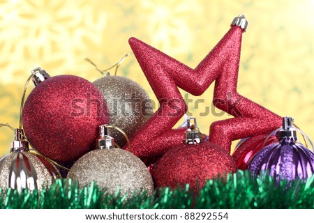 Color photo of colorful Christmas star