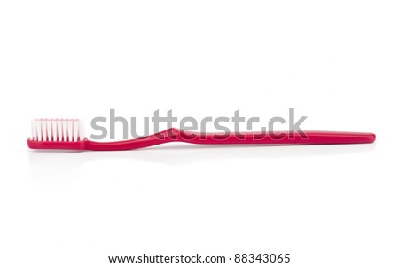 Tooth brush isolated on a white Royalty-Free Stock Photo #88343065
