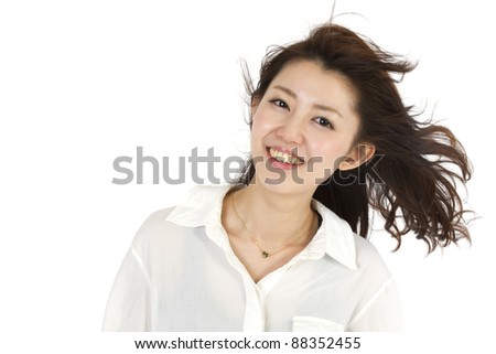 Young beauty woman. Portrait of asian woman.