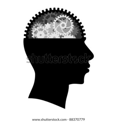 Gear symbol in the head
