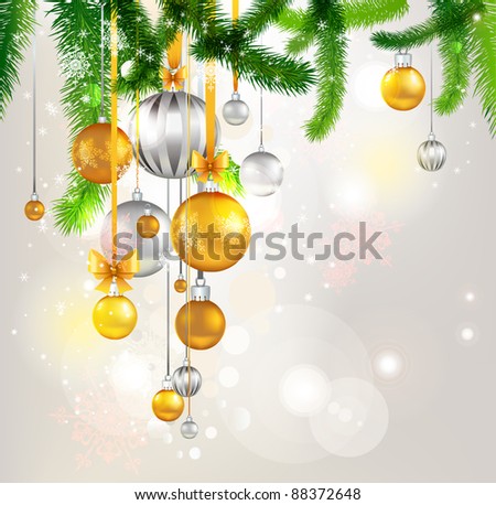 Christmas tree light background. Eps 10