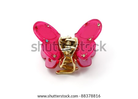 Hairpin for hair with Butterfly. Royalty-Free Stock Photo #88378816