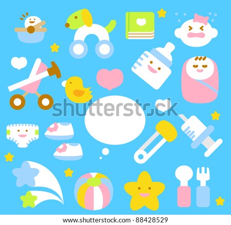 simple baby icon collection