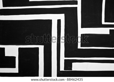 Abstract black and white painted background