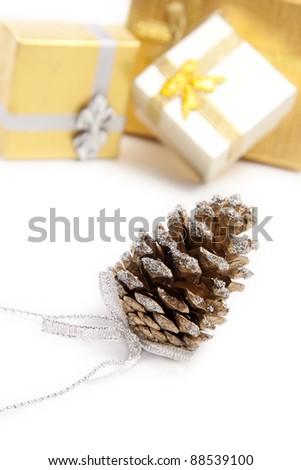 cones for Christmas Greeting Card