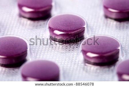 medical pills as abstract backgrounds with shallow focus